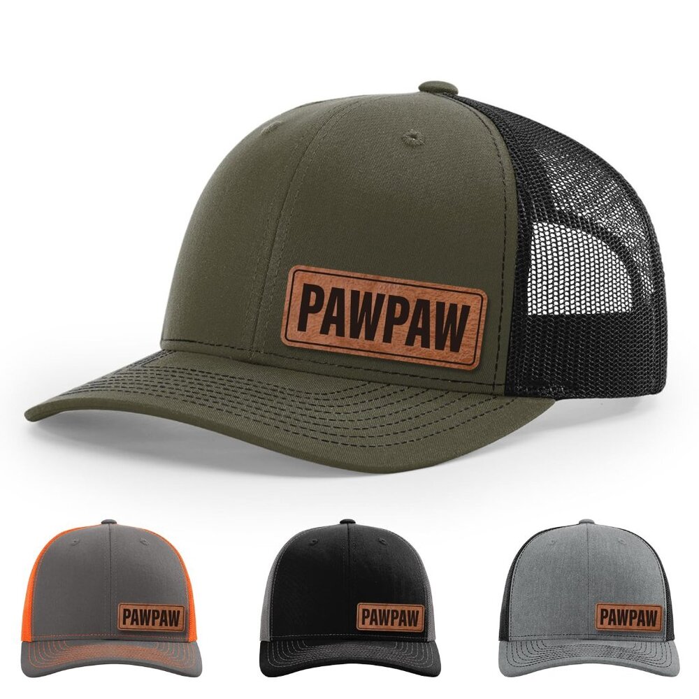 Vegan Leather Patch Baseball Cap Structured Snapb… - image 1